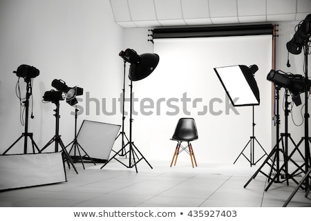 [[stock_photo]]: Empty Photo Studio With Lighting Equipment