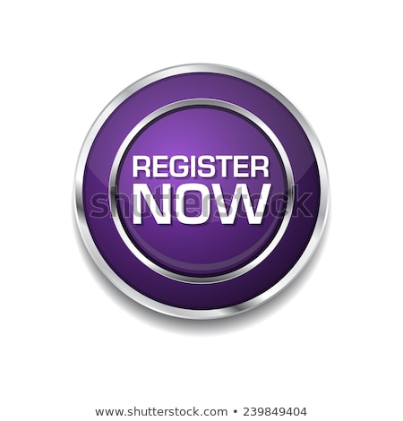 Stock photo: Register Now Purple Circular Vector Button