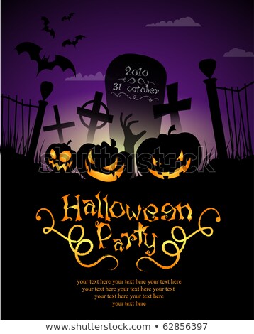 Foto stock: Grungy Halloween Party Background