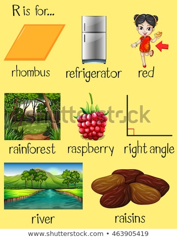 Stok fotoğraf: Many Words Begin With Letter R