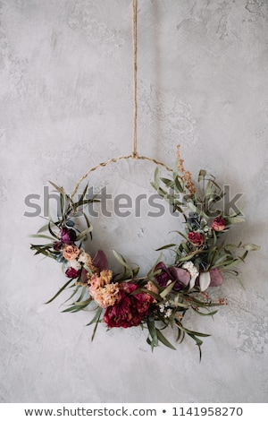 Stok fotoğraf: Autumn Flower Arrangement Garland