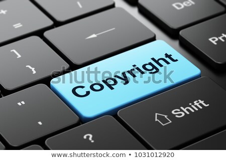 Stok fotoğraf: Keyboard With Blue Button - Copyright 3d