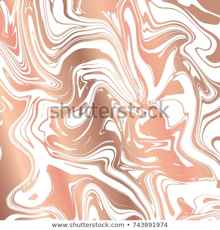 Stock fotó: Liquid Marble Texture Design Colorful Marbling Surface Copper