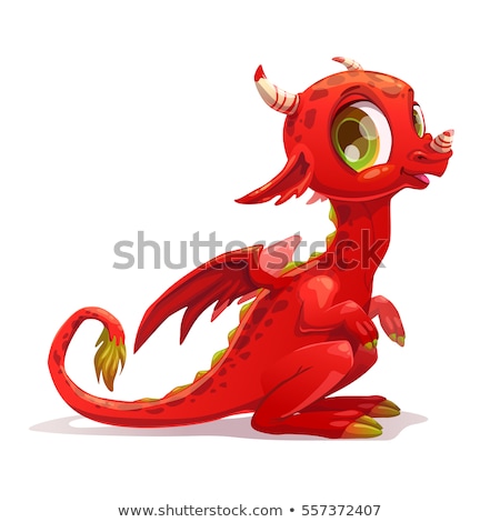 Foto stock: Dragon And Kind Character