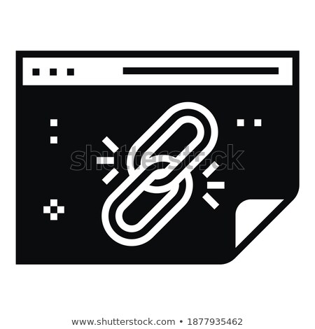 ストックフォト: Cloud Technology Link Hyperlink Vector Icon Vector Illustration Isolated On White Background