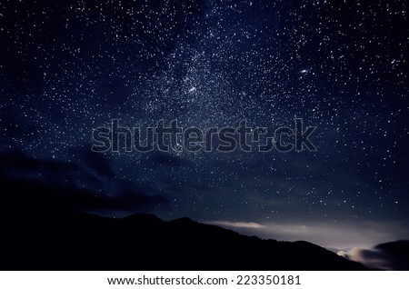 Stok fotoğraf: Night Sky With Lot Of Shiny Stars Natural Astro Background Element Of This Image Furnished By Nasa