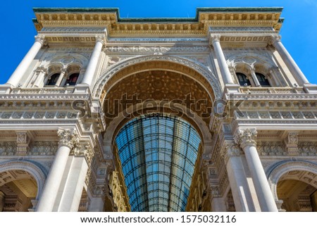 Stock fotó: Galleria Vittorio Emanuele In Milan Classic European Architecture Of Lombardy Region In Northern It
