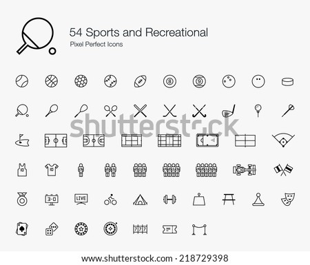 Stock photo: Badminton Tennis Squash And Table Tennis Equipment Vector Illu