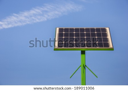 [[stock_photo]]: Loading Point For Bicycles With Solar Panel