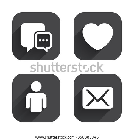 Stock photo: User Grey Message Icon