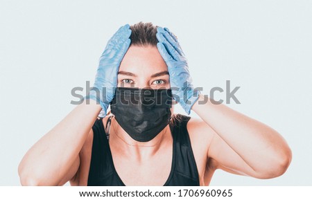 Stok fotoğraf: Portrait Of A Young Caucasian Woman Wearing A White Turtleneck Sweater And Holding A Slice Of Panett