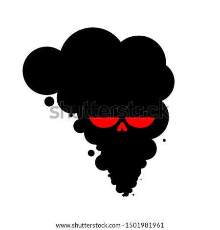 [[stock_photo]]: Black Smoke Skull Plant Death Of All Living Thing Works Is Poi