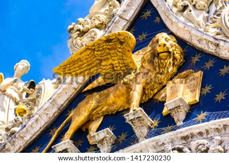 Stock photo: Lion Of St Mark Symbol Of Imperial Venice On The Basilica San M