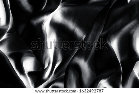 Foto stock: Luxury Monochrome Soft Satin Flatlay Background Texture Holiday