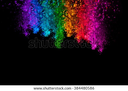 Stockfoto: Abstract Gulal Background Of Holi Text Festival Wave Background