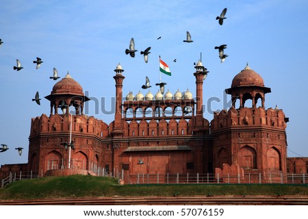 Zdjęcia stock: India Delhi The Red Fort It Was Built By Shahjahan As The Del