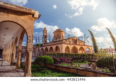 Foto stock: Agios Mamas Greek Orthodox Monastery In Morphou Guzelyurt Nicosia District Cyprus