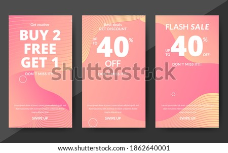 Foto stock: Creative Deals Discount Coupons And Sale Voucher Design Templa