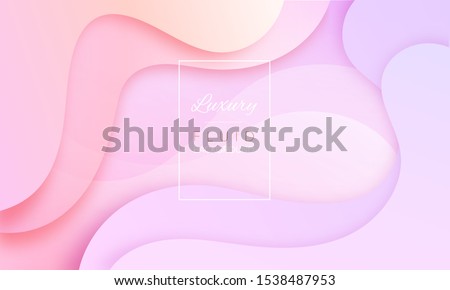 Foto stock: Abstract Liquid Fluid Background Vector Cosmetic Magazine Chemistry Shapes Party Light 3d Realis