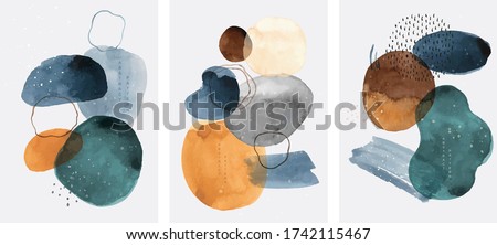 Foto stock: Artistic Abstract Texture Background White Acrylic Paint Brush