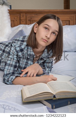 Stock fotó: Cropped Shot Of Woman In Casual Clothes Holding Notebook Isolated