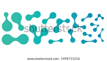 Foto stock: Moleculat Structure Or Metaballs Nanotechnology Abstract Background For Business Company Digital I