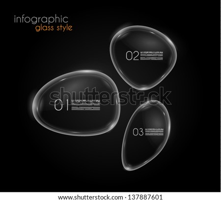 [[stock_photo]]: Unique Glass Bubble Infographics To Display And Classify Datas