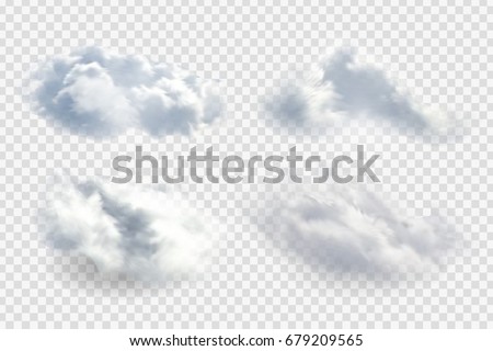 Stock photo: Fog Or Smoke Cloud Isolated On Transparent Background Realistic Smog Haze Mist Or Cloudiness Effe