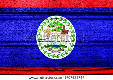 Сток-фото: Wall With Symbols Belize