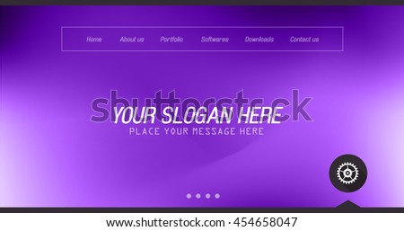 Stock photo: Minimal Website Home Page Design With Slider Background