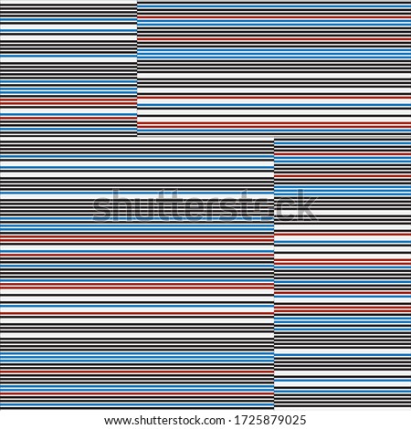 Stockfoto: Abstract Zigzag Parallel Stripes Vector Seamless Pattern Repeating Monochrome Background