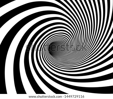 Stock foto: Spiral Vortex Vector Illusion Spiral Twisted Vortex Tunnel Shape Motion Dynamic Effect Swirl Hyp