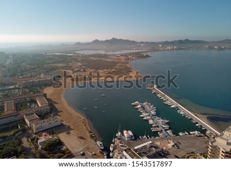 Stock photo: Aerial Panoramic Photography Drone Point Of View La Manga Del Ma