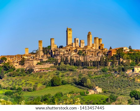 Stok fotoğraf: San Gimignano Towers