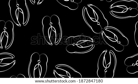 Foto stock: Piece Of Fish Seamless Pattern Fresh Slice Of Pink Salmon Backg