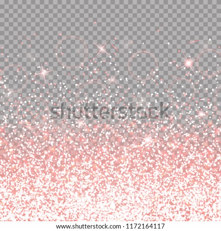 Stock foto: Pink Glitter Sparkle On A Transparent Background Vibrant Background With Twinkle Lights Vector Ill