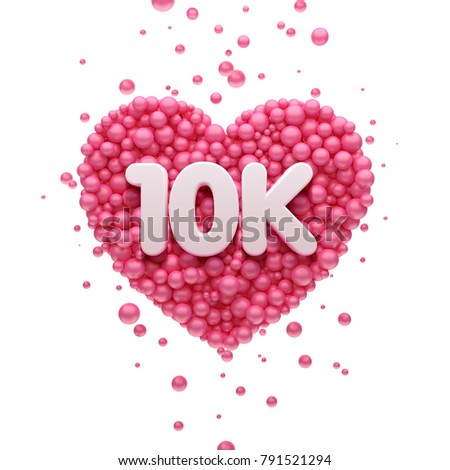 Foto stock: Social Media 10k Followers Or 10000 Subscribers Thank You Banner