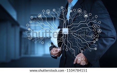 [[stock_photo]]: Robot With Cloud In His Hand Cloud Computing Concept Technolog