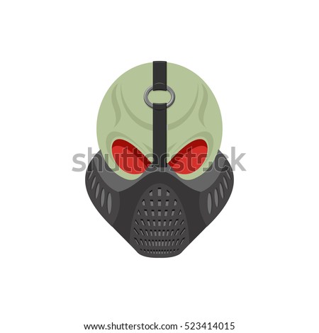 Foto stock: Skull Protective Mask Hell Defender Terrible Headache Skeleto