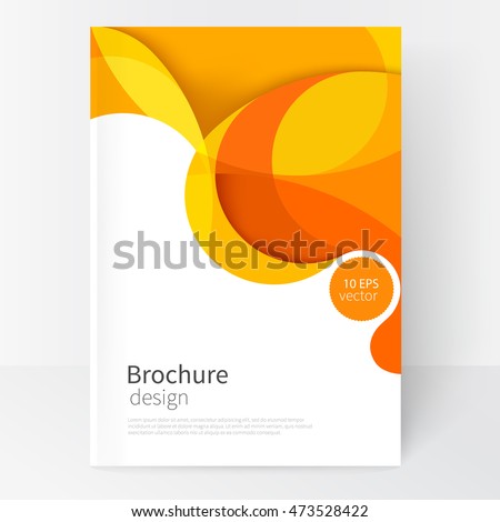 Foto d'archivio: Red Vector Template Abstract Background With Curves Lines For Flyer Brochure Booklet And Websites