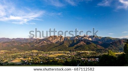 Stok fotoğraf: Giewont Mountain Inspiring Mountains Landscape In Summer Tatras