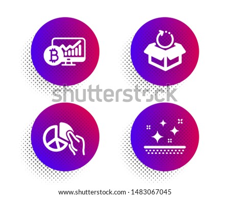 Stockfoto: Bitcoin Goods Pack Icon Product Of Cryptocurrency Vector Illus