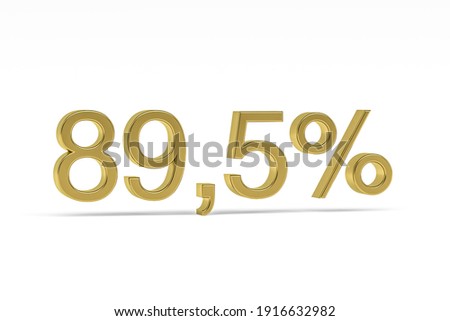 Stock fotó: Eighty Nine Percent On White Background Isolated 3d Illustratio