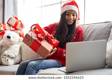 Stock photo: Friendly Family Sitting On The Sofa With Labtop