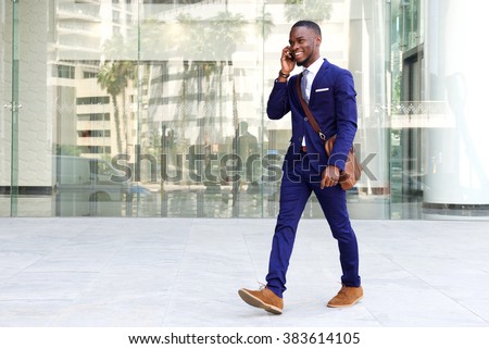 Stockfoto: Full Length Portrait Of A Confident Businessman With Bag Isolated On A White Background