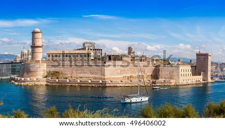 Stock photo: View Of The Historic Cathedral De La Major In Marseille France