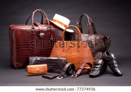 Foto stock: Modern Handmade Craft Product Of Fashion Leather