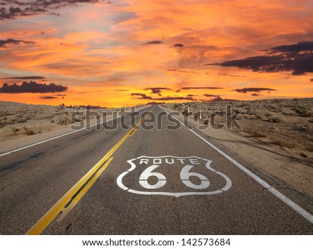 Сток-фото: аршрут · 66 · Знак · на · тротуаре