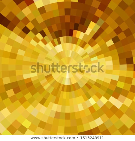 [[stock_photo]]: Abstract Gold Shiny Concentric Mosaic Vector Background