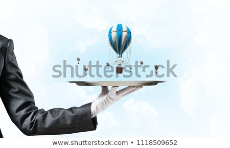 Stock foto: Cloud In Woman Hands